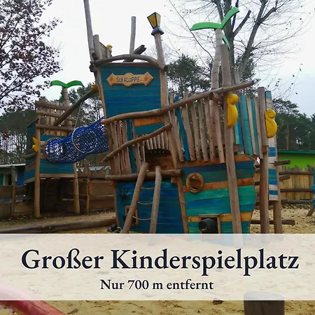 River, Stilvolles Fuer Familien Grosser Garten, Spielplatz, Sauna & Badefass ヴェンディッシュ・リーツ