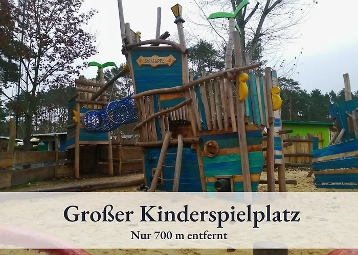 River, Stilvolles Fuer Familien Grosser Garten, Spielplatz, Sauna & Badefass Wendisch Rietz