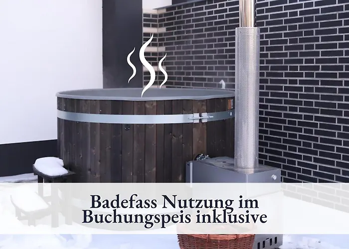 River I Wellness Oase Im Winter I Inkl Badefass I Kamin I Sauna * Wendisch Rietz