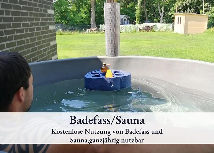 River, Stilvolles Fuer Familien Grosser Garten, Spielplatz, Sauna & Badefass * Wendisch Rietz